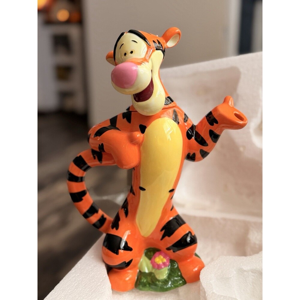 Rare 2000 Kreisler Disney Tigger Winnie The Pooh 10" Ceramic Teapot #WTP-1003-E